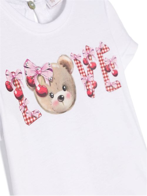 T-SHIRT LOVE TEDDY JERSEY MONNALISA | 39C611 3003/9990